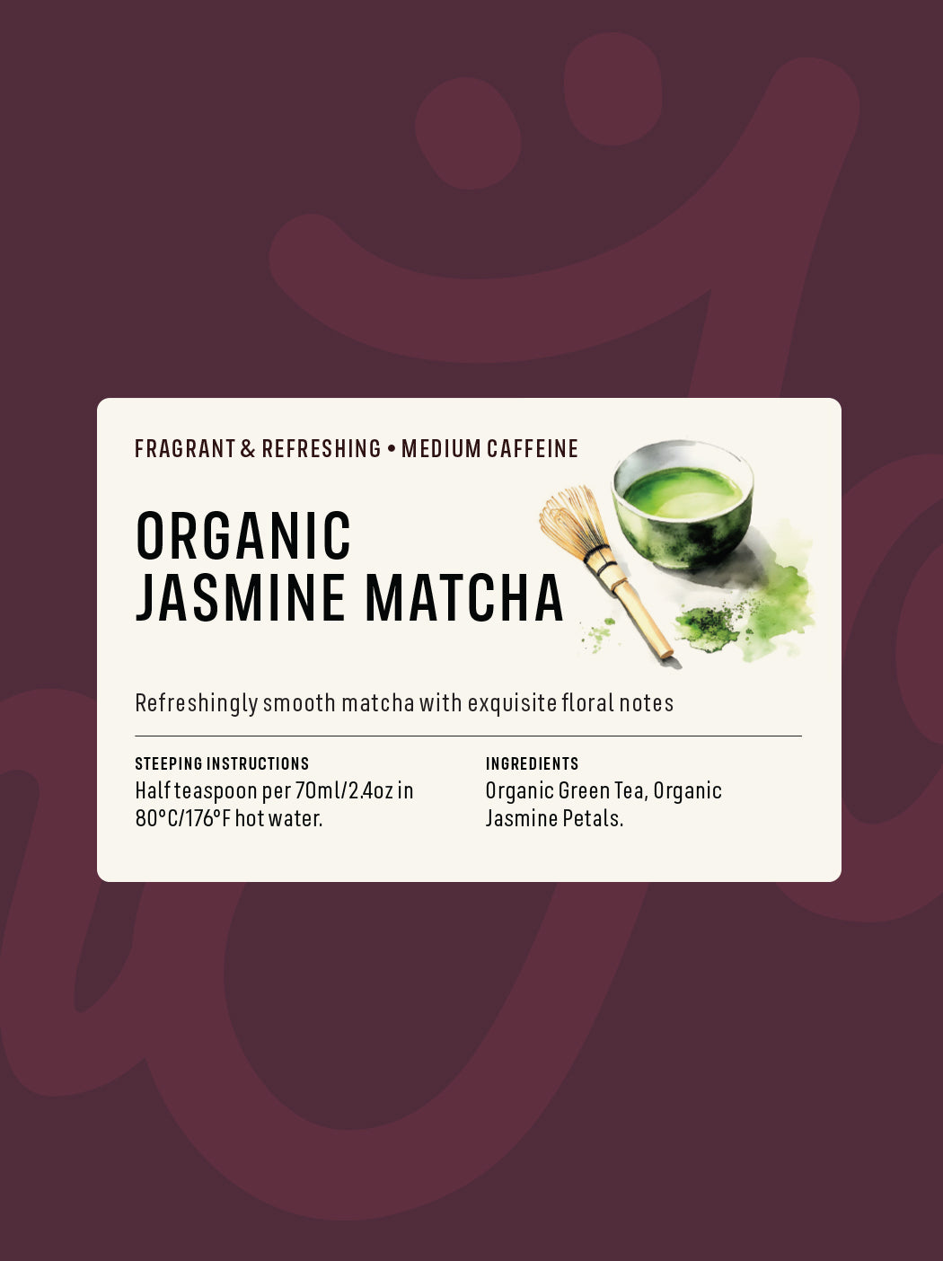 Organic Jasmine Matcha